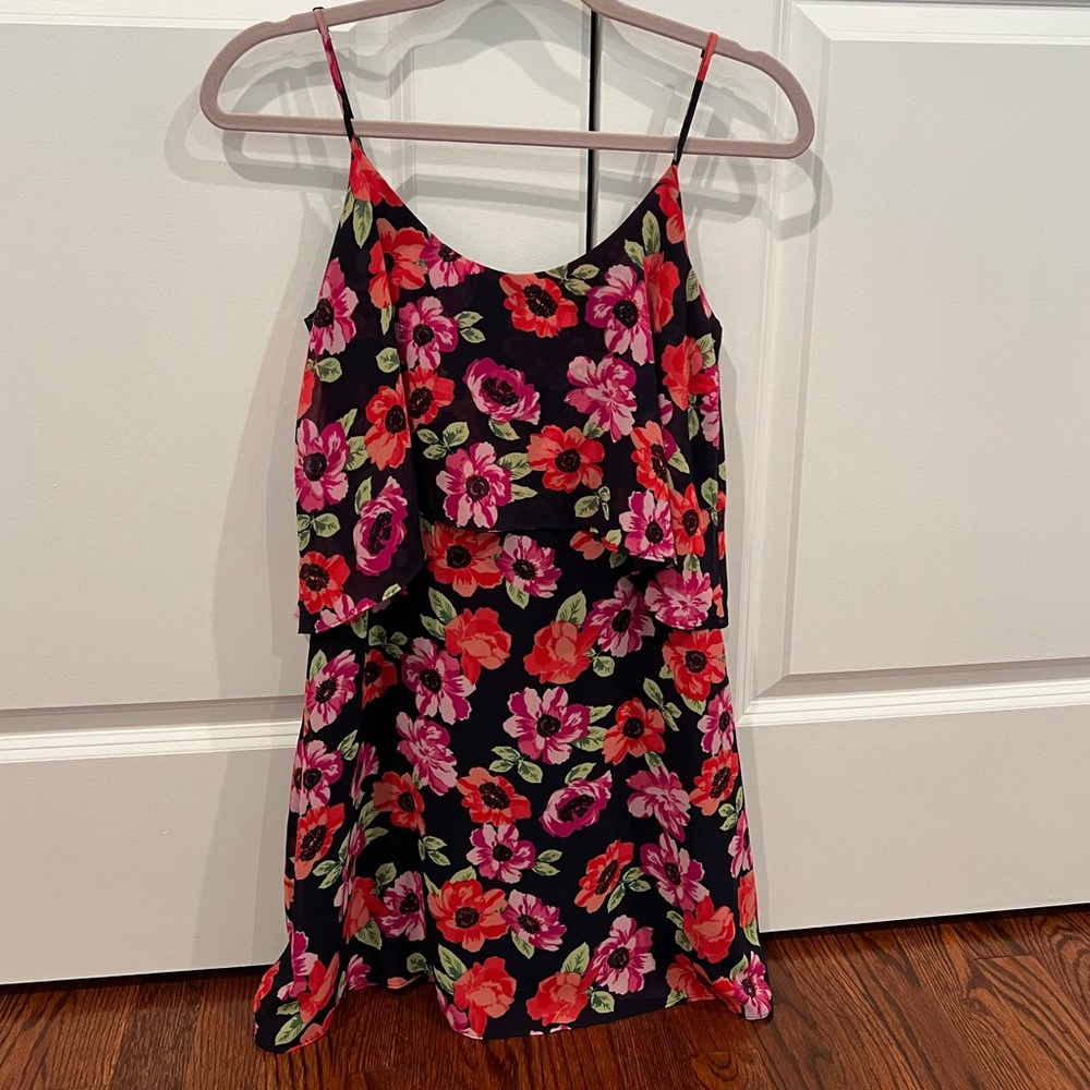 Forever 21 Floral Sundress - Size S, Navy/Pink/Red
